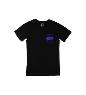 Gaming Revolution Cep Logo Tasarımlı Siyah Tişört