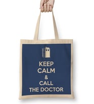 Keep Calm and Call The Doctor Who Bez Çanta Uzun Saplı