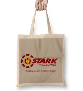 Stark Industries Avengers Iron Man 01 Bez Çanta Uzun Saplı