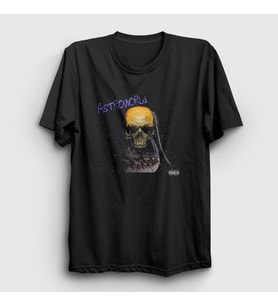 Presmono Unisex Siyah Skull Astroworld Travis Scott T-Shirt 43094tt