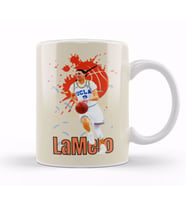 LaMelo Ball Vintage Art   Legend Basketball Gift Kupa Bardak Porselen