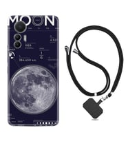 Xiaomi 12 Lite Kılıf Resimli Boyun Askılı İpli Desenli Silikon Moon info 1424