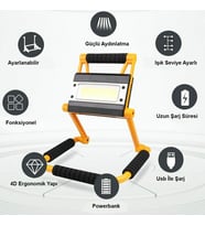 1300 Lümen Güçlü Aydınlatma Watton Wt-328 (Siyah)