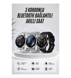 AMOLED Ekranlı Akıllı Saat Bluetooth Sesli Görüşme Nabız Ölçer NFC Uyumlu