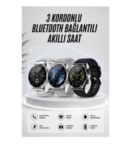 AMOLED Ekranlı Akıllı Saat Bluetooth Sesli Görüşme Nabız Ölçer NFC Uyumlu