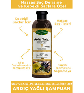 Phytoflora Tuzsuz Hassas Saç Derisine Ve Kepekli Saçlara Özel Ardıç Yağlı Bitkisel Şampuan 400 ML