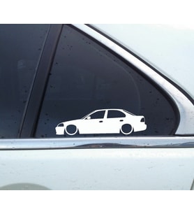 CIVIC ek vti sedan basık kelebek cam stickeri 2 adet