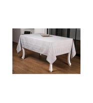 Ezgi Lüx Jakar Polycotton Kumaş Gri Masa Örtüsü 160x220 Cm - 1065 (Standart)