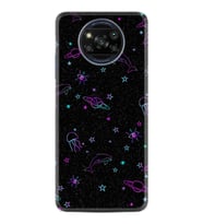 Xiaomi Poco X3 Kılıf Resimli Desenli Silikon Platinium Series Galaxy Yunus Göz 1860