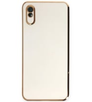 Newface Xiaomi Redmi 9A Kılıf Volet Silikon - Beyaz