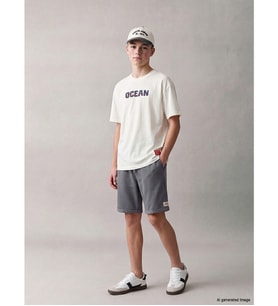 LCW Kids Gri Beli Lastikli Erkek Çocuk Pike Şort