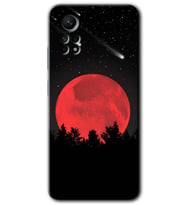 Redmi Note 12 Pro 4G Kılıf HD Desen Baskılı Kılıf - Kanlı Ay