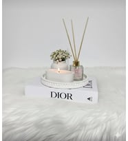 BY Fİİ HOME KOKULU TAŞ TOZU DEKOR SET BOYANABİLİR VERNİKLİ BEYAZ (Parlak Beyaz)