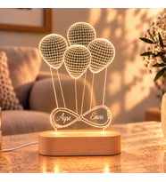 İsme Özel Sonsuzluk Balon Gece Lambası