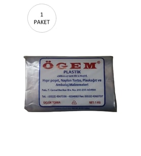 Bakkaliye Naylon Torba Üçlük 26x45 cm 1 kg 1 Paket (Takriben 135 Adet)