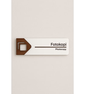 Lucena Fotokopi Ofis Oda Kapı İsimliği Yönlendirme Tabelası Levhası Kişiselleştirilebilir
