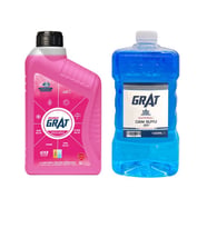 Organik Premium Kırmızı Antifriz 1 LT + Kışlık Cam Suyu Antifrizi 1 LT (-20°C)