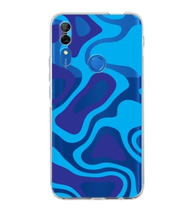 Huawei P Smart z  Kamera korumalı Kapak Renkli Desen Tasarımlı  Şeffaf Kılıf