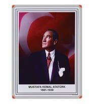 ATATÜRK PORTRESİ (Alüminyum Çerçeveli) - 35x50cm
