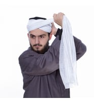 Sarık Kumaşı Beyaz % 100 Pamuk  (43 * 300 cm)