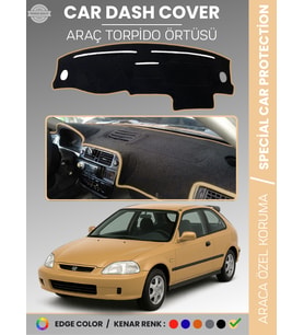 Honda CİVİC ( EJ-EK-EM) (1995-2000) Torpido Örtüsü Göğüs Koruma Tam Uyum UV Koruma Kaymaz