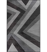 Eliana Home Baskılı, Yıkanabilir Kaymaz Taban Salon Halısı LNA1037 100x150 cm (Gri)