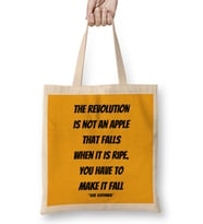 Che Guevara Quotes Gift - Vintage Retro Rainbow Style Bez Çanta Uzun Saplı