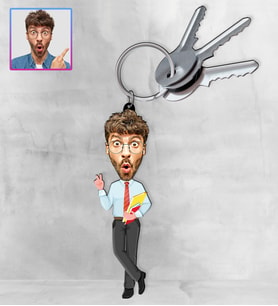Kişiye Özel Karikatür Tasarım Anahtarlık 97208