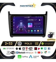 Volkswagen Polo 2+64GB Android 13 Kablosuz Carplay 2008-2020 Navigasyon Multimedya Sistemi