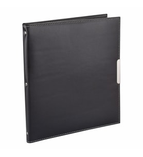 KARTVİZİT ALBÜMÜ 8 SIRALI 384 KARTLIK 23,5X26,5 CM (Siyah)