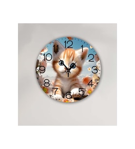 bilge çocuk Tasarımlı Duvar Saati 30 x 30 CM (Karışık)