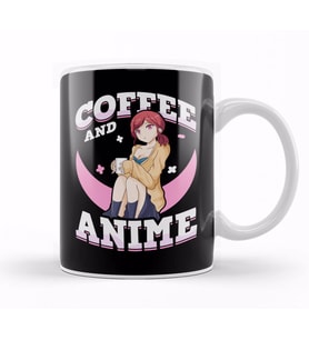 Coffee And Anime Cute Kawaii Girl Coffee Cup Kupa Bardak Porselen