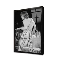 Mick Jagger Çerçeveli Cam Tablo