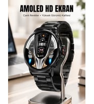 Northcity Şık Metal Kasa ve Değiştirilebilir Kordonlarla SW80 Smartwatch Yeni Nesil
