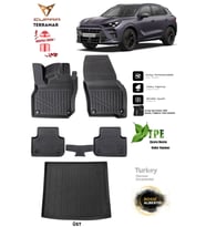 Cupra Terramar Üst 2024+ Araca Özel 3D Paspas Ve 3D Bagaj Havuzu