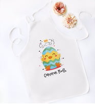 BK Gift Kişiye Özel Paskalya Bayramı Beyaz Mutfak Önlüğü-4
