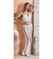 Giyim Bralet, Pantolon Ve Slip Takım Ekru