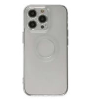 iPhone 14 Pro Kılıf Santa Lens Silikon - Şeffaf
