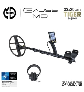GAUSS MD Dedektör – TIGER 33x25,5cm Başlık + Kulaklık