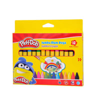 Play-Doh Mum Pastel Boya Crayon Yuvarlak 12 Renk PLAY-CR005 (Karışık)