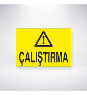 Çalıştırma 21x28 Arkası Yapışkanlı Levha