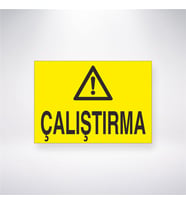 Çalıştırma 21x28 Arkası Yapışkanlı Levha