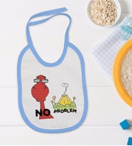BK Kids Mavi Bebek Mama Önlüğü - Model 109