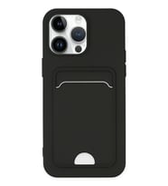 Pilelistore   iPhone 14 Pro Kılıf Kelvin Kartvizitli Silikon - Siyah