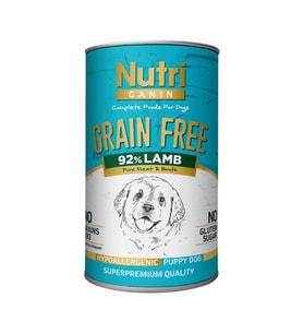 Nutri Canin 400Gr %92 Kuzu Etli Tatlı Patatesli HipoAlerjenik Tahılsız 1Adet Yavru Yaş Köpek Maması
