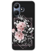 İnfinix Hot 30i Kılıf HD Desen Baskılı Kılıf - Retro Çiçek 1
