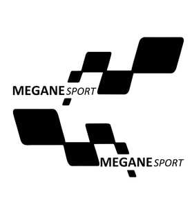 MEGANE sport Etiket Yapıştırma 30cmx11cm MMD254