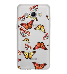 PrintiFy Samsung Galaxy J5 2016 ile Uyumlu 1mm Slim Fit Water Color 2 Baskılı Şeffaf  Kılıf