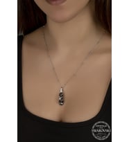 Union Swarovski Crystal Kadın Green Shine Salkım Gümüş Kolye