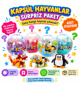 5244 KAPSÜL HAYVANLAR SÜRPRİZ PAKET 24D (adet fiyatıdır)
